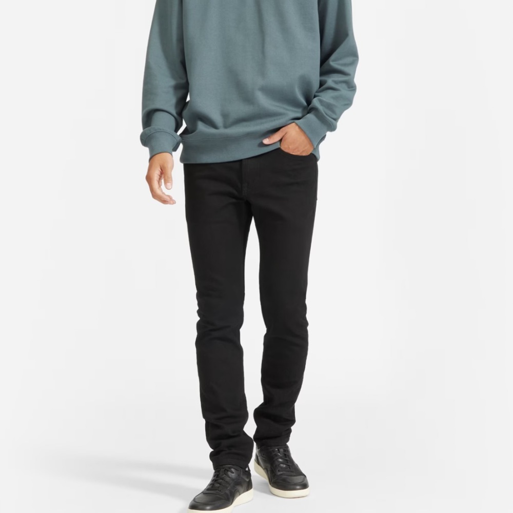 Everlane The Skinny Fit Black Denim size 32X30